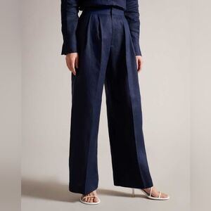 Ted Baker Lucihh Tailored Linen Wide Leg Trousers
